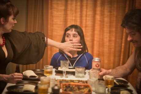 Katherine Parkinson, Lucy Hutchison and Harry Peacock in The Kennedys.