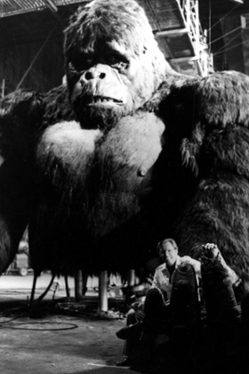 John Guillermin with mechanical King Kong
