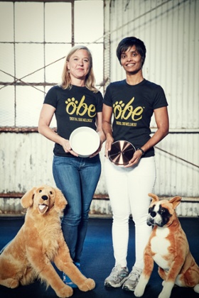 Hilary Jensen Wade and Nahid Alam of Obe.dog at TechCrunch Disrupt.