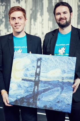 Eric Risser and Neal O'Gorman of Artomatix at TechCrunch Disrupt.