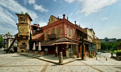 Gabriadze Cafe, nex to the puppet theatre, Tbilisi