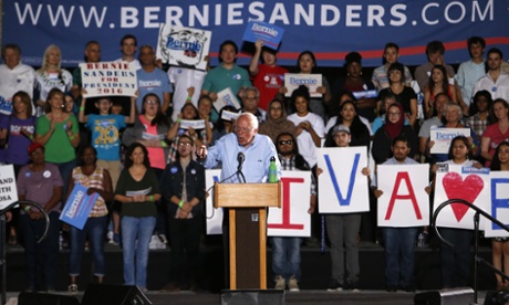 Bernie Sanders launched an appeal to Hispanic voters at a rally in Tucson, Arizona.
