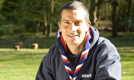 Adventurer Bear Grylls, who serves as Chief Scout
