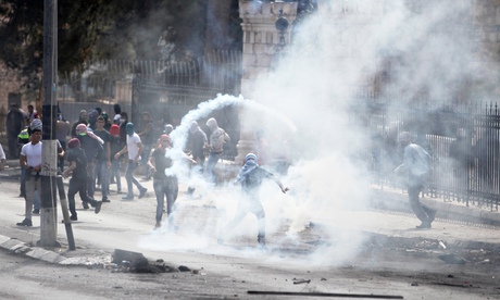 Palestinian Protesters Clash With Israeli Police In Bethlehem