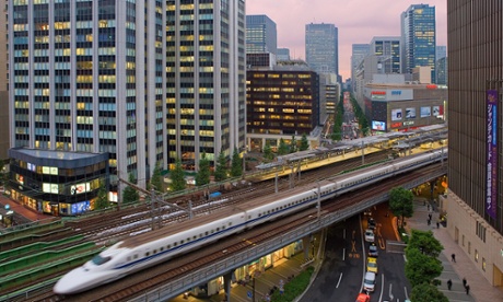 Bullet train in Tokyo, Japan