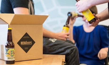 People drinking beer