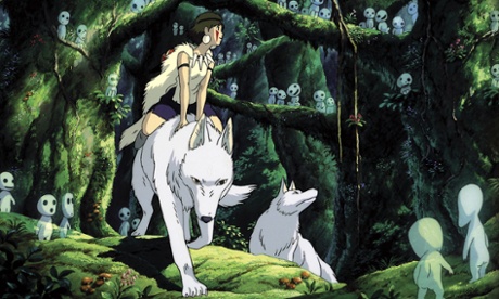A still from Studio Ghibli production Princess Mononoke (aka Mononoke-Hime), which used Yakushima as inspiration for its animation.