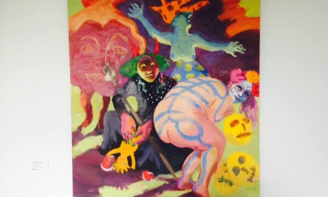 Craig Kelly posted this picture of Wendy Sharpe’s painting The Witches on Facebook.
