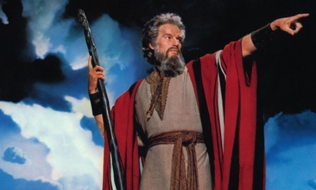 Charlton Heston in the 1956 epic The Ten Commandments