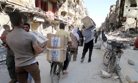 The United Nations Relief and Works Agency for Palestine refugees in the near east (UNRWA) provide food assistance for Palestinian refugee.