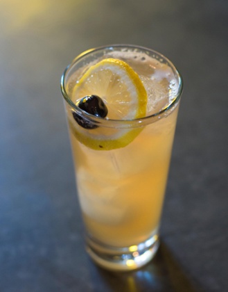 Bottoms up: a yuzu lemon and gin summer cocktail.