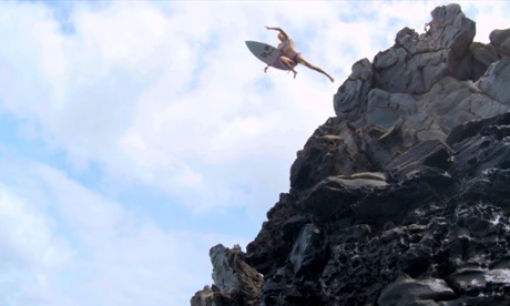 Taking the plunge … Paige Alms has been described as the best female big wave surfer in the world.