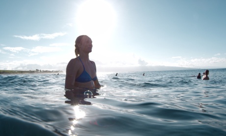 Alms is one of the few women found regularly on the big wave line ups.