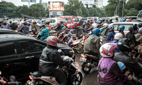 Traffic in Jakarta.