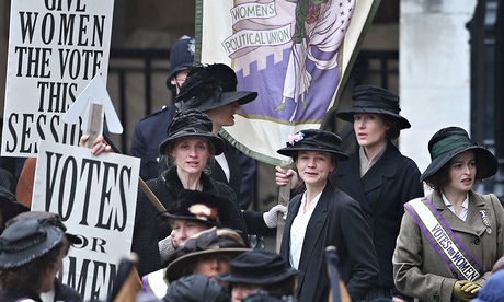 a scene from Sarah Gavron's film, Suffragette