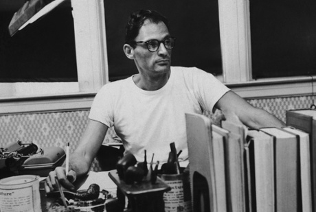 Arthur Miller at his desk, c.1955.