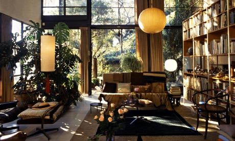 the living room of the Eames house