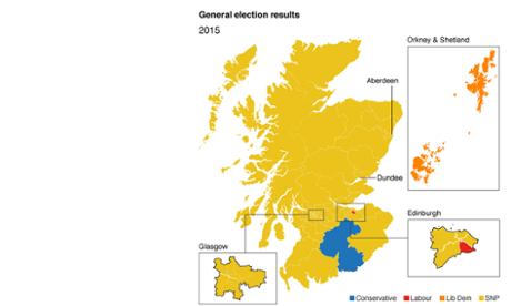 Election results in Scotland in 2015