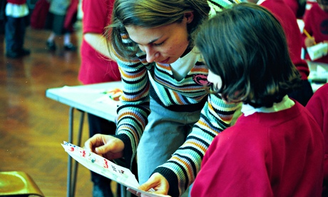 A teacher in the classroom
