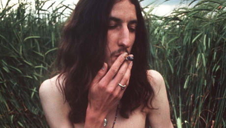  A man smoking a cannabis ‘joint’, 1971. Photograph: Rex Features 