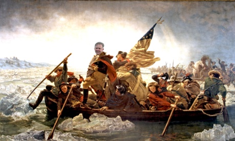 Albington Crossing the Delaware by Mike Bowers with apologies to Emanuel Leutze.
