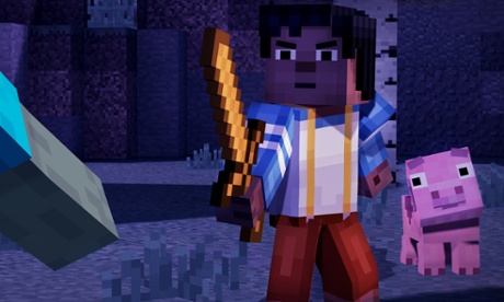 There are action sequences in Minecraft: Story Mode, but they're not the game's main appeal.
