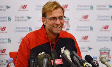 Jürgen Klopp facing the press