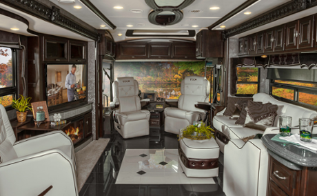 Inside a Winnebago