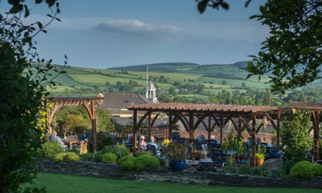 The Castle Hotel's gardens.