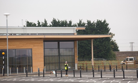 The mothballed Tesco superstore development at Chatteris, near Ely in Cambridgeshire