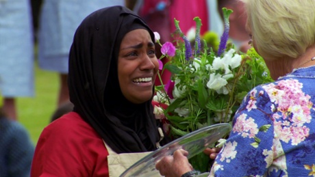 Nadiya Hussain discovers she has won the 2015 <em>Bake Off</em>.