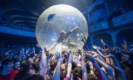 Diplo crowd-zorbs across the O2 Academy, Glasgow.