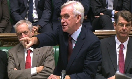 John McDonnell during the debate on the fiscal charter.