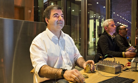 Kostya Novoselov, the graphene pioneer, at work. 