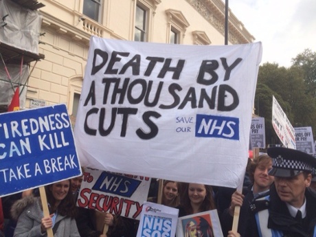 Doctors' protest in London
