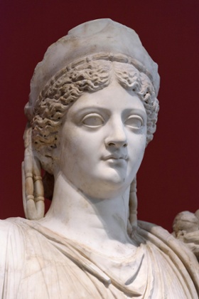 A statue of the Emperor Augustus's wife Livia Drusilla in Berlin.