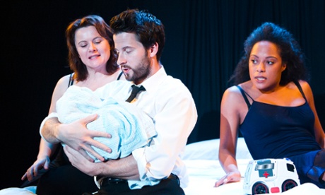 Monica Dolan, Robert Lonsdale and Rosalind Eleazar in Plaques & Tangles.