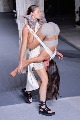 Rick Owens during Paris Fashion week.