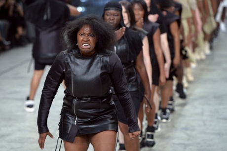 The Rick Owens catwalk in September 2013.