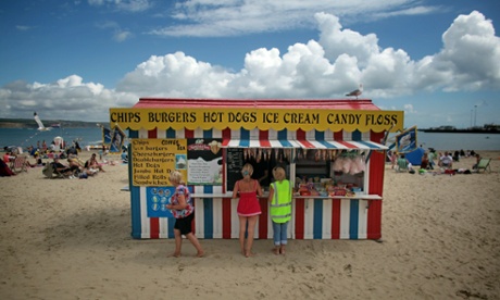 food stall on beach