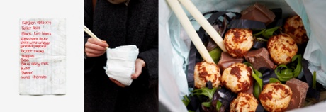 Chocolate meatball salad.