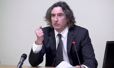 Coogan at the Leveson inquiry.