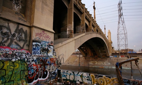 The 4th Street Bridge across the LA River in 2008.