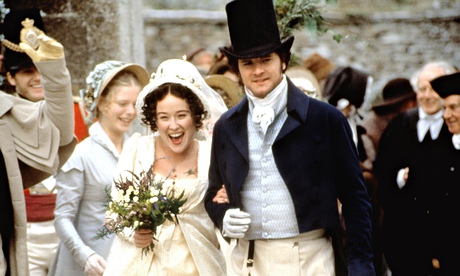 Watch the flowers … Elizabeth and Darcy get wed in the BBC's Pride and Prejudice. Photograph: Everet