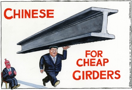 Steve Bell on the Xi visit.