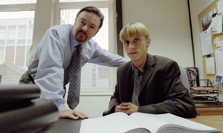 'I often think, if The Office hadn’t come along, how much longer would I have stuck at this?': as Gareth Keenan in The Office, with Ricky Gervais.