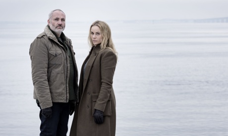 The Bridge's Kim Bodnia and Sofia Helin.