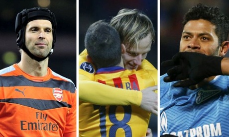 Petr Cech, Hulk and Ivan Rakitic