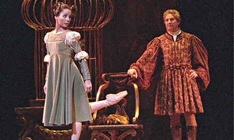 David Drew as Lord Capulet with Tamara Rojo as Juliet in 2001.