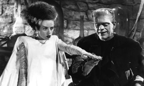 Elsa Lanchester and Boris Karloff in The Bride of Frankenstein, 1935.